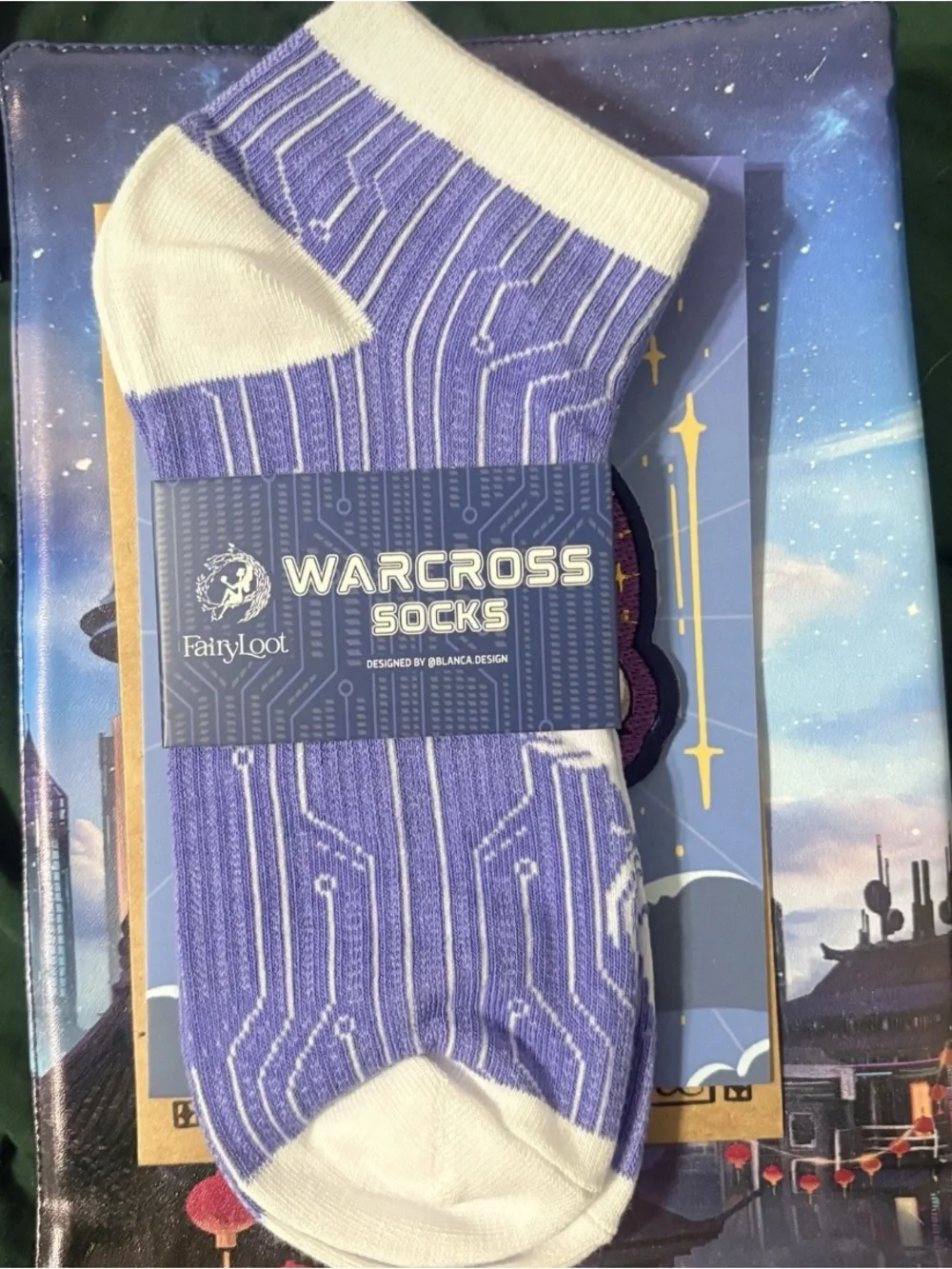 Fairyloot YA December 2025 Coldwire by Chloe Gong Book Vase Overlays Socks Tarot